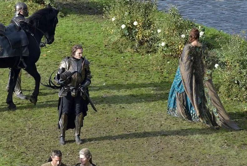 New pictures from The Witcher set Close ups of the Nilfgaardian armor Francesca s dress and dsfg zv more