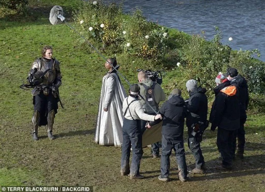 New pictures from The Witcher set Close ups of the Nilfgaardian armor Francesca s dress and f jtf hmore