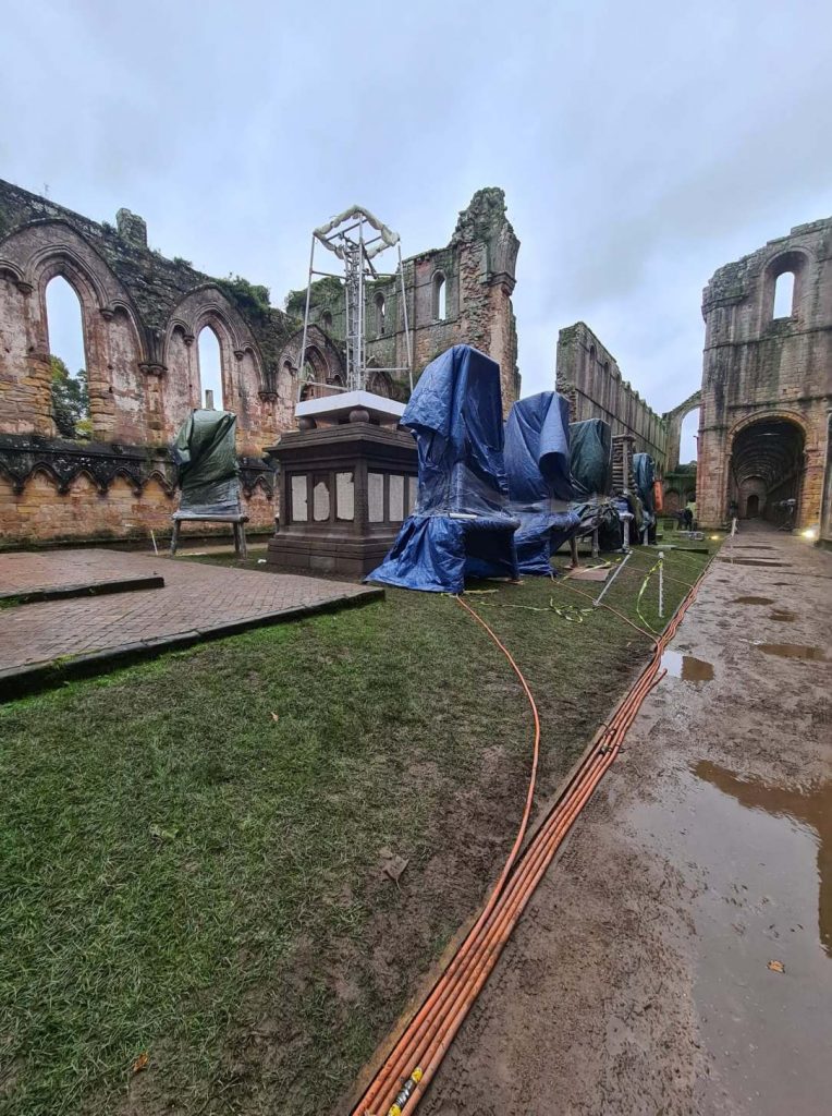 New details of the sinister scene filmed at Fountains Abbey3